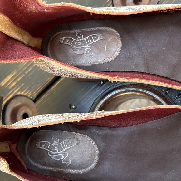 Freebird by Steven Snakeskin “Maribel” double Strap Shoes - Picture 9 of 14